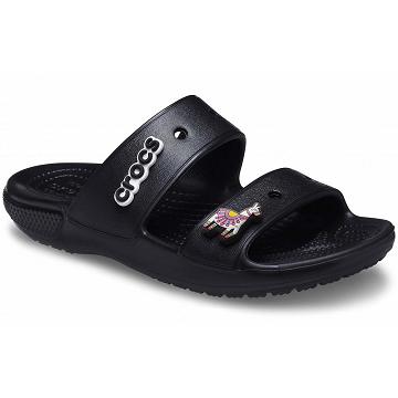 Crocs Classic Women's Sandals Black | Australia 0585DFMN